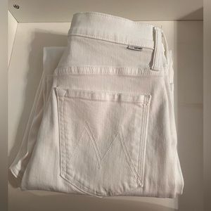 MOTHER Rambler zip ankle jeans